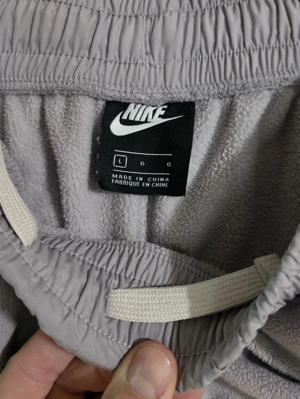 Nike Mens Gray Polar Fleece Sweatpants Joggers BV3601 Size Large
